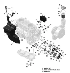 01- Система смазки двигателя - 1200 4-TEC