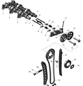 01- Camshafts and Timing Chain - 1200 iTC 4-TEC