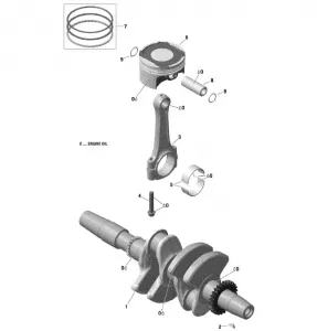 01- Crankshaft, Pistons And Balance Shaft - 600 ACE