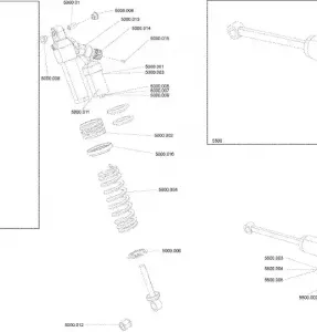 08- Rear Амортизаторы Freeride - Package 137