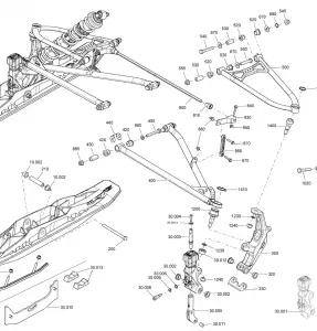 07- Передняя подвеска And Ski MXZ - Package X QAS Except 850 E-TEC