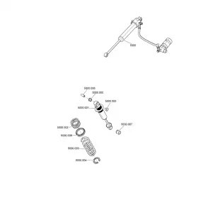 08- Rear Амортизаторы MXZ - 600HO E-TEC - Package X QAS