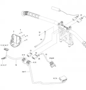 10- Рулевое управление Wiring Harness - 550F 2018