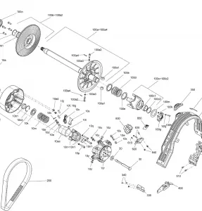 05- Pulley Tundra - 600 HO ETEC - Package XTreme