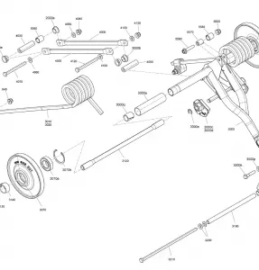 08- Задняя подвеска -  Upper Section - SP 154 Model