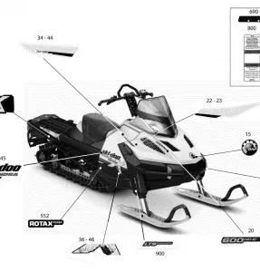 09- Наклейки - 600HO E-TEC