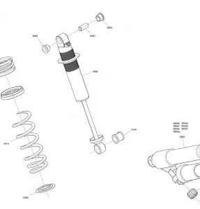 08- Suspension, Rear - Амортизаторы - X