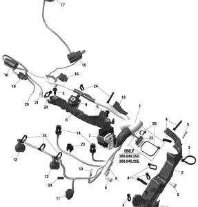 10- Electric - Двигатель Harness - 850 E-TEC