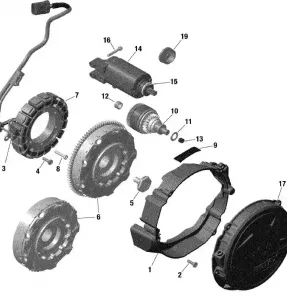 10- Electric - Magneto And Starter - 600R E-TEC