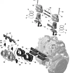 01- Двигатель - EFI -  598 RS