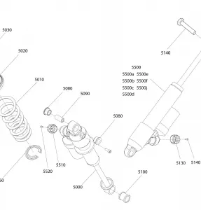 08- Suspension, Rear - Амортизаторы - X