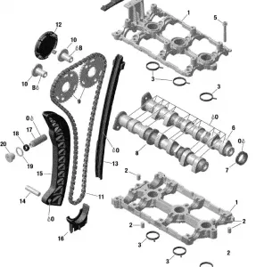 01- Двигатель - Клапанный механизм