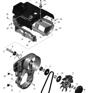 01- Двигатель - Fan and Cylinder Cowls - 550F