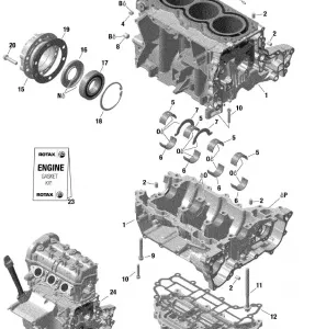 01- Двигатель - Картер - 900 ACE