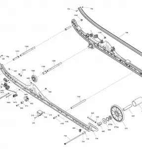 08- Suspension, Rear - Lower Section - Model 154''