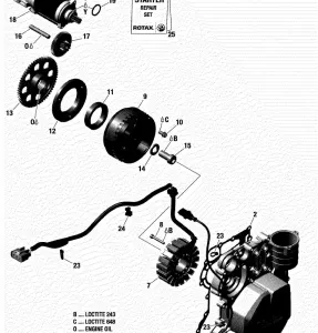 01- Rotax - Magneto And Starter 420W