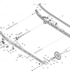 05- Задняя подвеска - Lower Section  - Model 154''