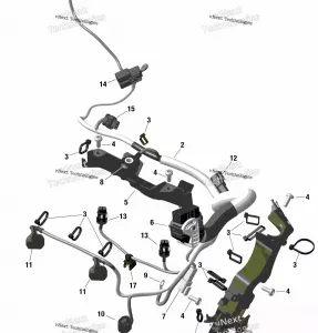 Rotax - Блок управления двигателем и проводка двигателя