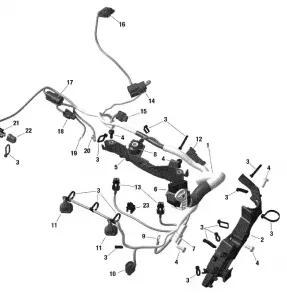 01- Rotax - Двигатель Harness - Manual and Electric Start