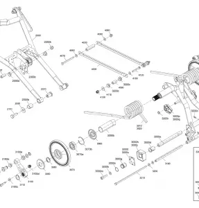 05- Задняя подвеска - Upper Section - Without Quick Adjust System