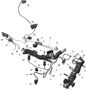 01- Rotax - Двигатель Harness - SHOT