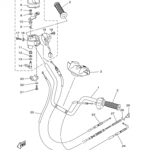 STEERING HANDLE CABLE