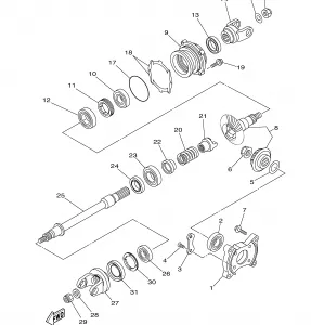 MIDDLE DRIVE GEAR