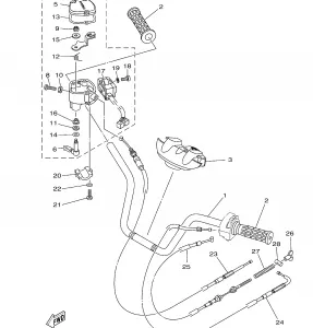 STEERING HANDLE CABLE