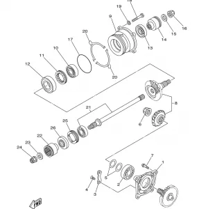 MIDDLE DRIVE GEAR