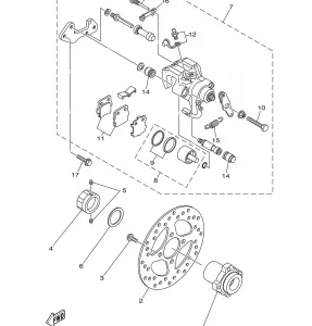 REAR BRAKE CALIPER