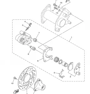 REAR BRAKE CALIPER