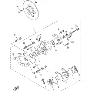 REAR BRAKE CALIPER