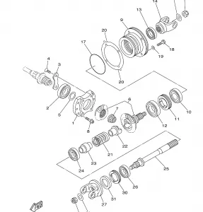 MIDDLE DRIVE GEAR