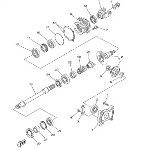 MIDDLE DRIVE GEAR