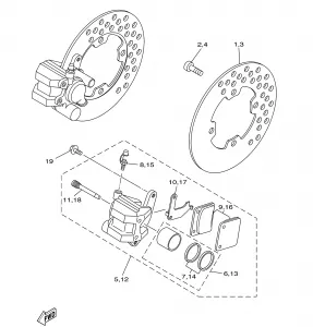 FRONT BRAKE CALIPER