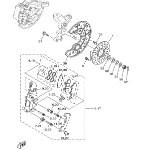 FRONT BRAKE CALIPER