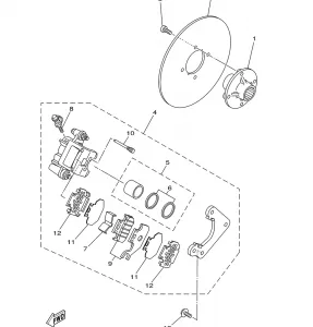 REAR BRAKE CALIPER