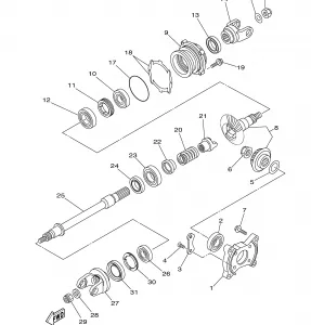 MIDDLE DRIVE GEAR