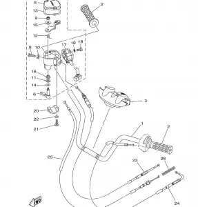 STEERING HANDLE CABLE