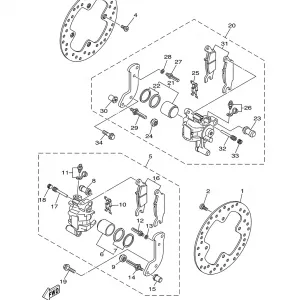 REAR BRAKE CALIPER