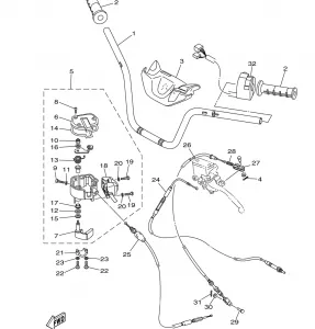 STEERING HANDLE CABLE