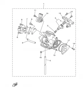 THROTTLE BODY в сборе 1