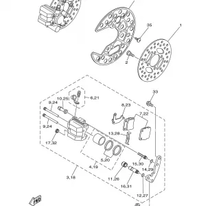 FRONT BRAKE CALIPER