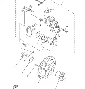 REAR BRAKE CALIPER