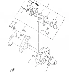 REAR BRAKE CALIPER