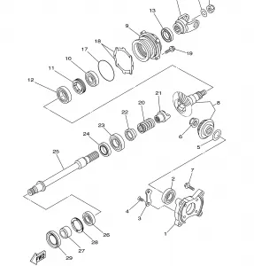 MIDDLE DRIVE GEAR