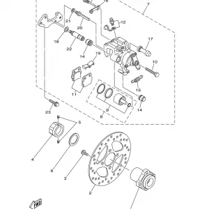 REAR BRAKE CALIPER