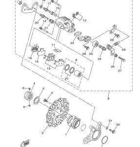 REAR BRAKE CALIPER