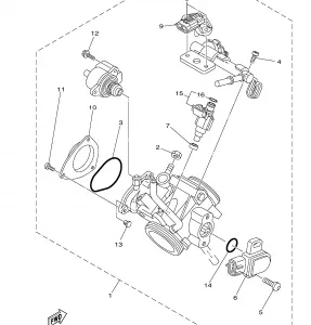 THROTTLE BODY в сборе 1