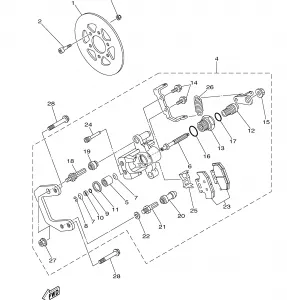 REAR BRAKE CALIPER 2